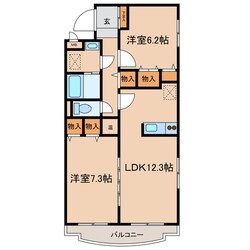 上田駅 徒歩17分 1階の物件間取画像